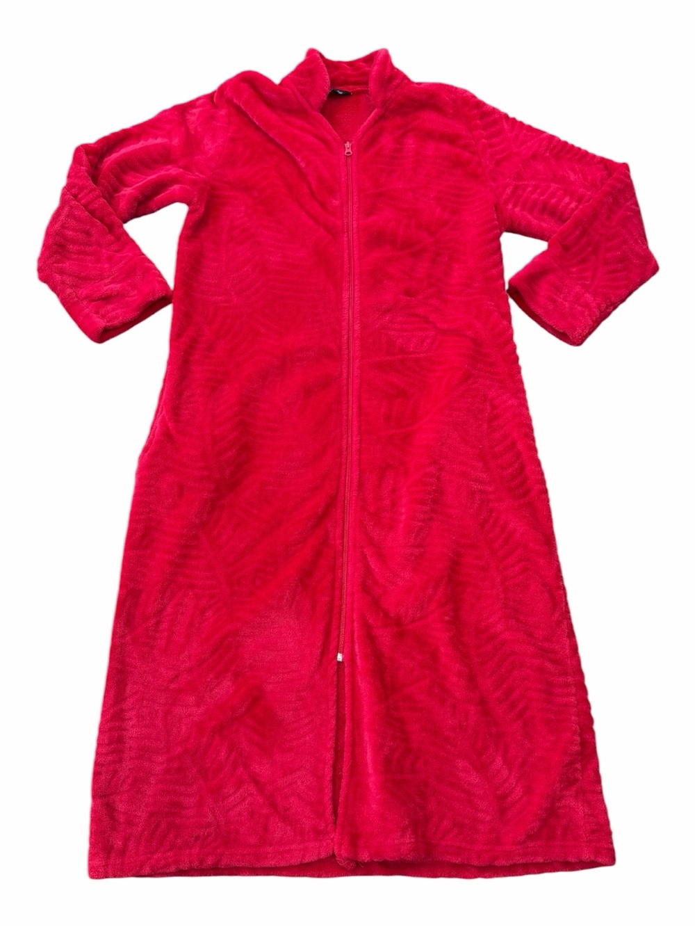 Just Love Plush Soft Red Zip-Up Lounger/Bath Robe, Women’s Size Medium